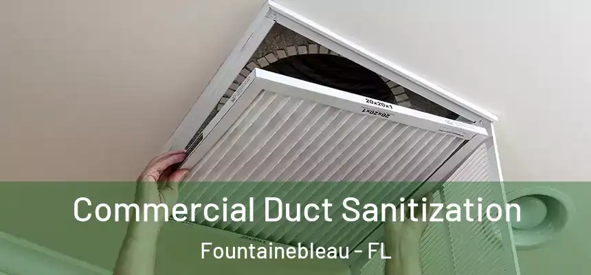 Commercial Duct Sanitization Fountainebleau - FL
